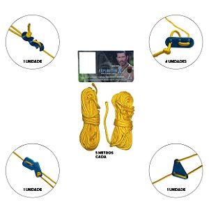 Kit Tensores + Cordas 50kg (Facilitador, esticador de Amarras)