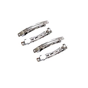 500 BASE DE PRESILHA MONTAR CABELO 6,0CM PRATA/NÍQUEL