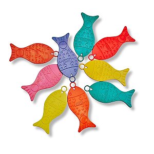 Kit 10 Peixe Peixinho Plástico Pescaria Festa Junina Areia