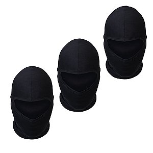 06 Touca Toca Ninja Balaclava Capuz Motoboy Preta Poliéster