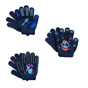 01 Par Luva Infantil Criança Menino Inverno Frio Quentinha