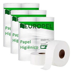 Kit 24 Rolos Papel Higiênico Banheiro Institucional Barato