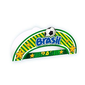 01 Chapéu Cangaceiro Copa do Mundo Acessório Futebol Brasil