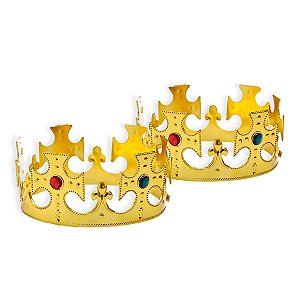 06 Coroa Rei Príncipe  Ajustável Acessório Fantasia Carnaval