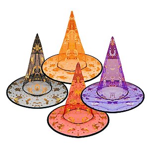 Kit Fantasia Bruxa Vassoura Chapéu Festa Halloween Luxo - DHS SHOP