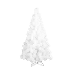 01 Arvore De Natal Pinheiro Grande Luxo Branca 2,10m