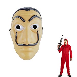 01 Máscara Acessório Fantasia Carnaval La Casa de Papel