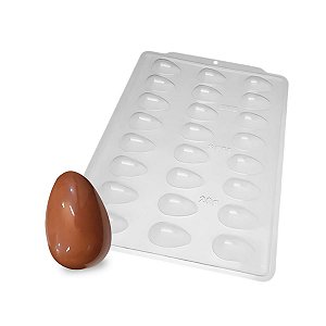 01 Forma Mini Ovo Ovinho Páscoa Bombom Chocolate Acetato 20g