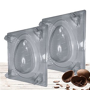 05 Forma Ovo Páscoa Chocolate Acetato Silicone Simples 500g