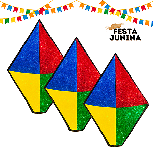 15 Balão Decorativo Festa Junina Enfeite Mural Painel 20cm