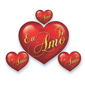 04 Painel Decoração Coração Frases Dia das Mães/ Namorados