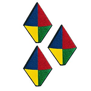 Kit 50 Mini Balão EVA 3,5cm Enfeite Mesa Festa Junina
