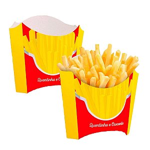 Kit 10 Caixa Caixinha Batata Frita Decoração Festa Junina