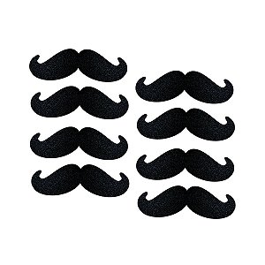 300 Bigode Aplique Dia dos Pais Decoração Enfeite Mesa