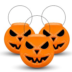 Kit 24 Cesta Balde Abobora P/ Doces Decoração Festa Dia das Bruxas Halloween