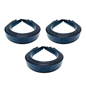 Kit 70 dz Tiara Simples Larga 30mm - Preta