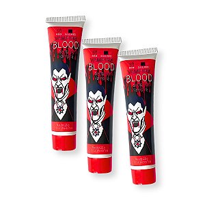 03 Sangue Falso Maquiagem Artificial Fantasia Halloween