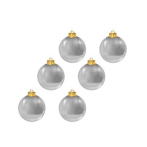 KIT 60 BOLA BOLINHA ENFEITAR PENDURAR ÁRVORE NATAL 25MM P