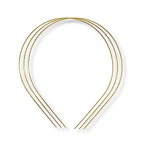 03 Tiara Metal Extra Fina Pérola Importada Artesanato 1.2mm