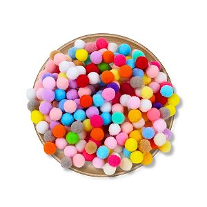 1000 Pompons Bolinha Tabela 1 Colorido Pompom Poliester Fofo 20mm