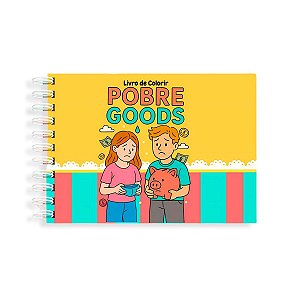 01 Livro Pobre Goods Colorir Pintar Capa Dura Holográfica