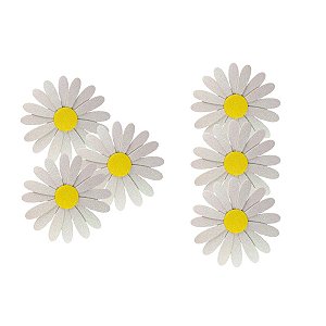 300 Apliques 6cm Florzinha Margaridas Eva Festa Junina Arraial