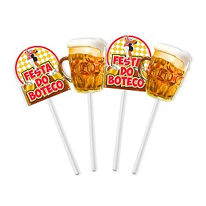Kit 120 Palito Boteco Decoração Festas Chá Bar Aniversários
