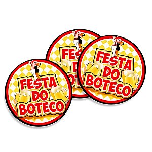 Kit 10 Porta Descanso Copo Festa Do Boteco Bar Bolacha Chopp