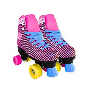 Patins Quad 4 Rodas Roller Infantil Adulto Tamanho 36