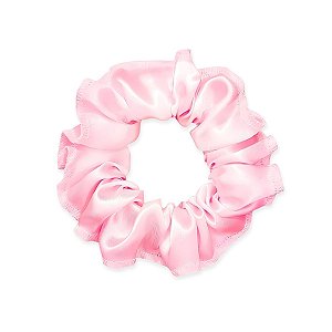 01 Xuxinha Cetim Scrunchie Rabicó Elástico Cabelo Variadas