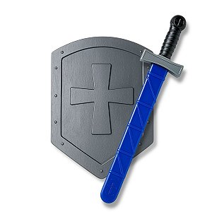 Kit Escudo Espada Medieval Brinquedo Criança Fantasia
