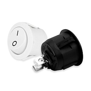 10 Botão Gangorra KCD1-106 Interruptor Variados Preto Branco