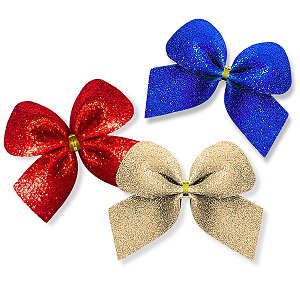 03 Lacinho Laço Enfeite Decoração Árvore de Natal Luxo - M Tabela 02