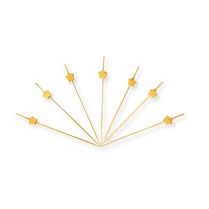 Kit 144 Palitos Petisco Enfeite Estrela Decoração Natalina