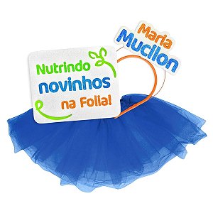 01 Tiara Maria Mucilon Eva + Placa + Saia Folia Carnaval