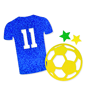 02 Painel Mural Futebol Copa Mundo Decoração Enfeite Festa 40cm