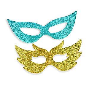 02 Painel Eva 40cm Máscara Decoração Enfeite Festa Carnaval