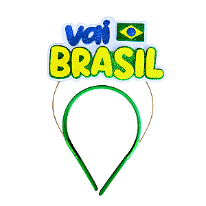 Tiara Vai Brasil Em Eva Glitter Festa Copa Mundo Fantasia