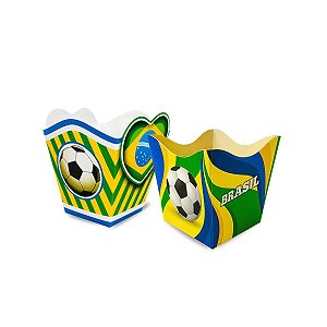 Kit 10 Cachepot Copa mundo Enfeite Mesa Decoração