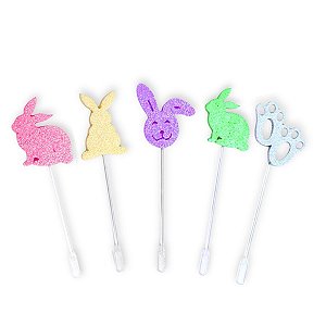 Kit 10 Topper Palitos EVA Docinho Festa Pascoa Decoração