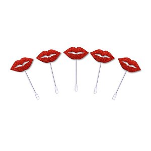 Kit 30 Topper Doce Boca Dia Namorados Enfeite Decoração Amor