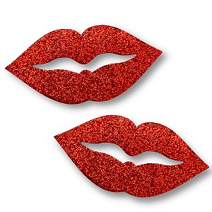 06 Aplique Lábios Boca Dia Mãe/Namorado Enfeite Amor 40,0cm