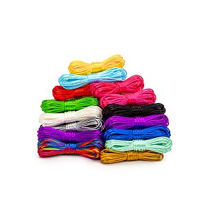 Fio Poliéster Fracionado Variados Rabo Rato 2mm Artesanato