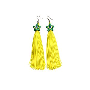 Brinco Tassel Copa Mundo Torcida Pendolo Jogo Brasil Decoro