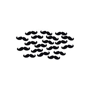 Aplique Mini Bigode Dia Dos Pais Enfeite Decoração 2,5cm