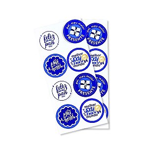 Kit Adesivo Dia Pais Enfeite Decoração Cromos Etiqueta