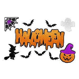 Painel Halloween Enfeite EVA Elaborado Decoração Tematico