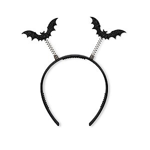 Tiara Arco Morcego Festa Fantasia Halloween Dia Da Bruxas