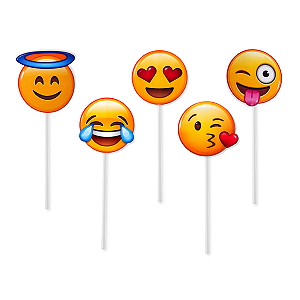 Toppers Emoji Festa Temática Carnaval Decoração