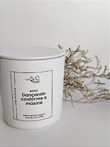 Vela Mood "Dançando conforme a música" | Chá Branco